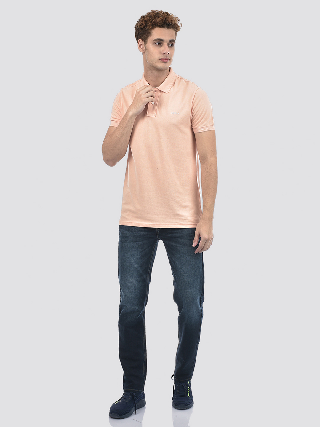 Numero Uno Men Dark Blue Slim Fit Mid Rise Sustainable Jeans